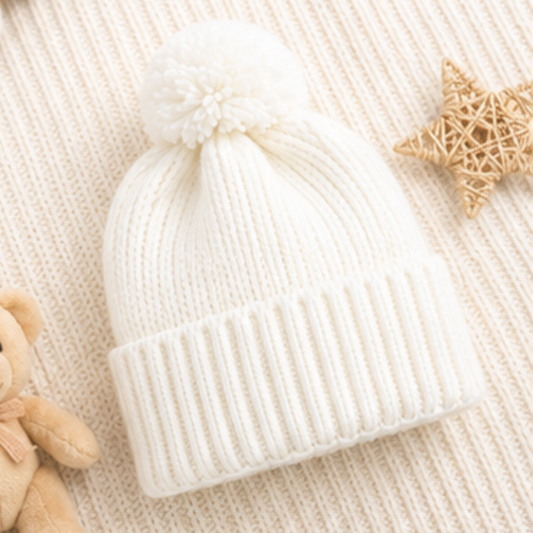 Pearl Cap — white baby cap