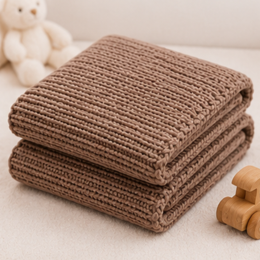 Teddy Hug Blanket — brown baby blanket