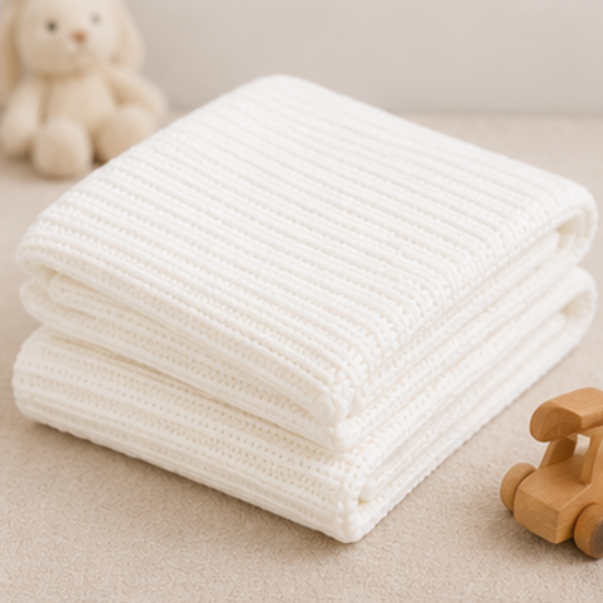 Little Cloud Blanket — white baby blanket